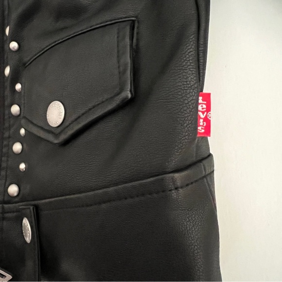 Levi Strauss Studded Faux Leather Jacket - Picture 8 of 9